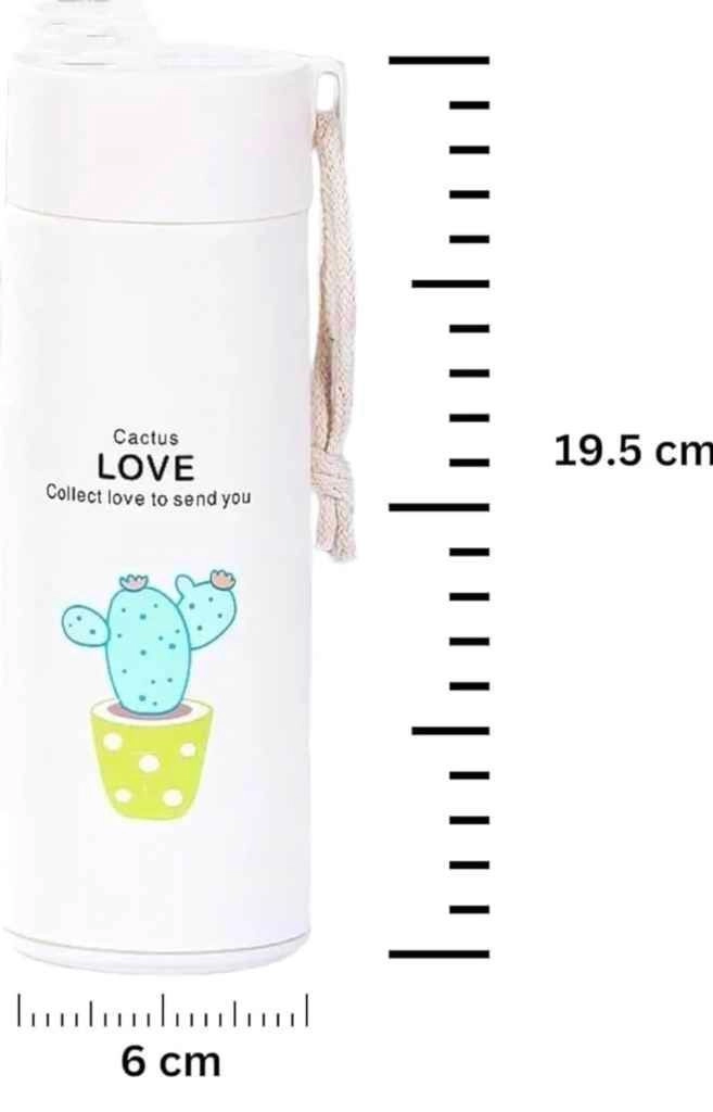 Cactus love glass water bottle with strong plastic outer shield 5
