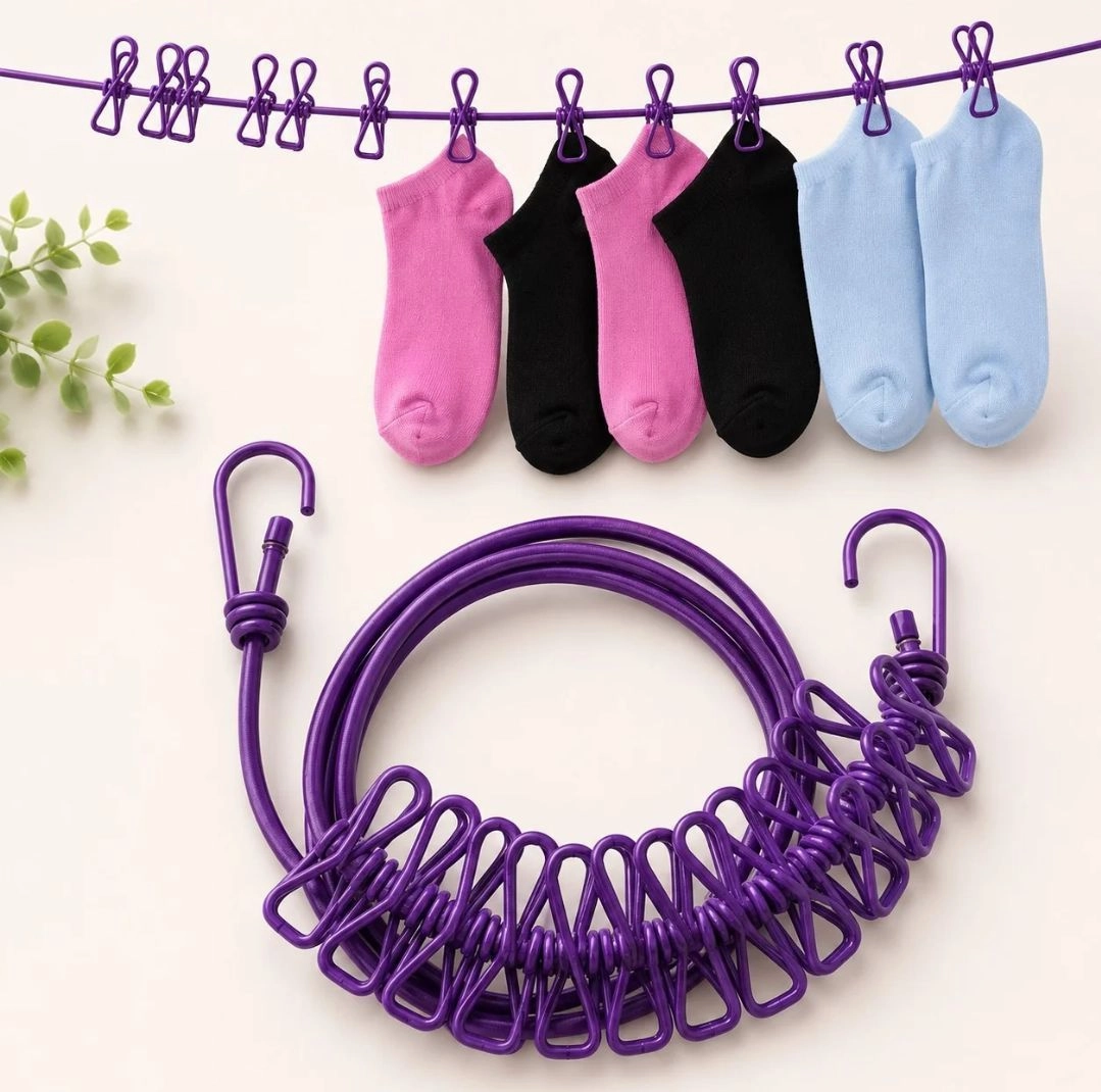 Cloths drying rope 2
