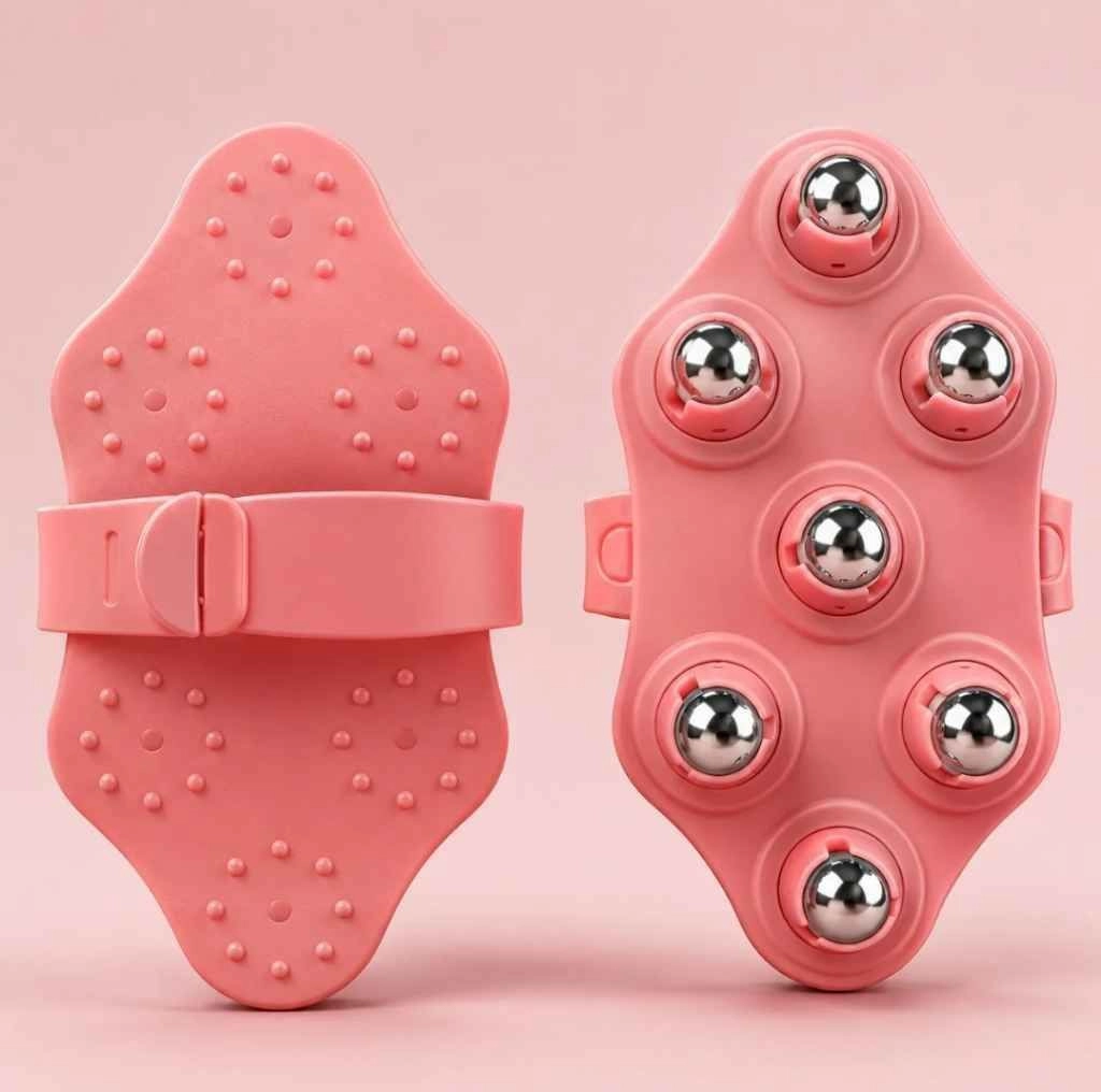 Palm Shape 7-Ball 360° Massage Roller – Manual Body Massager 3