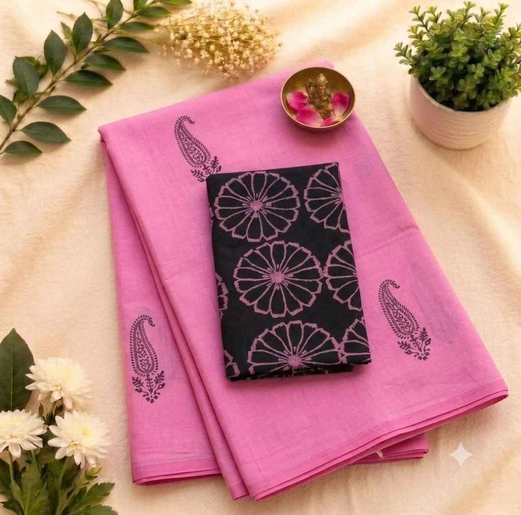 Poly cotton saree 1