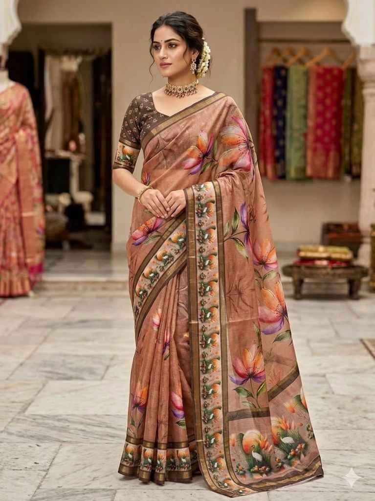Fancy elegant design saree 3