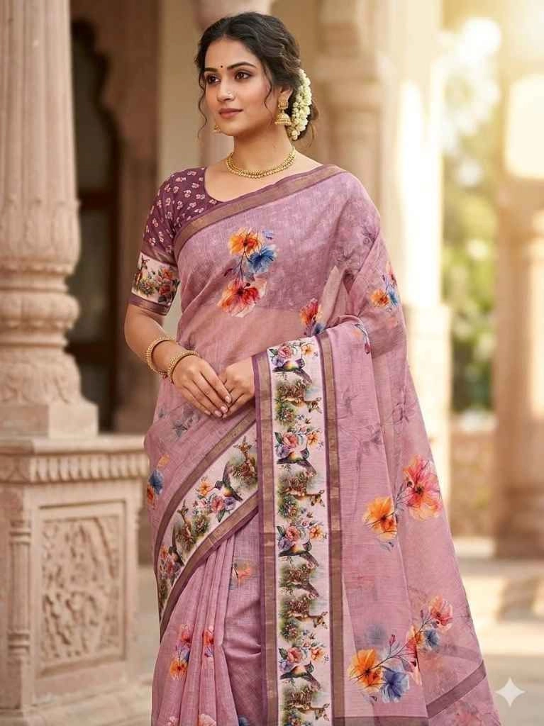Fancy elegant design saree 4