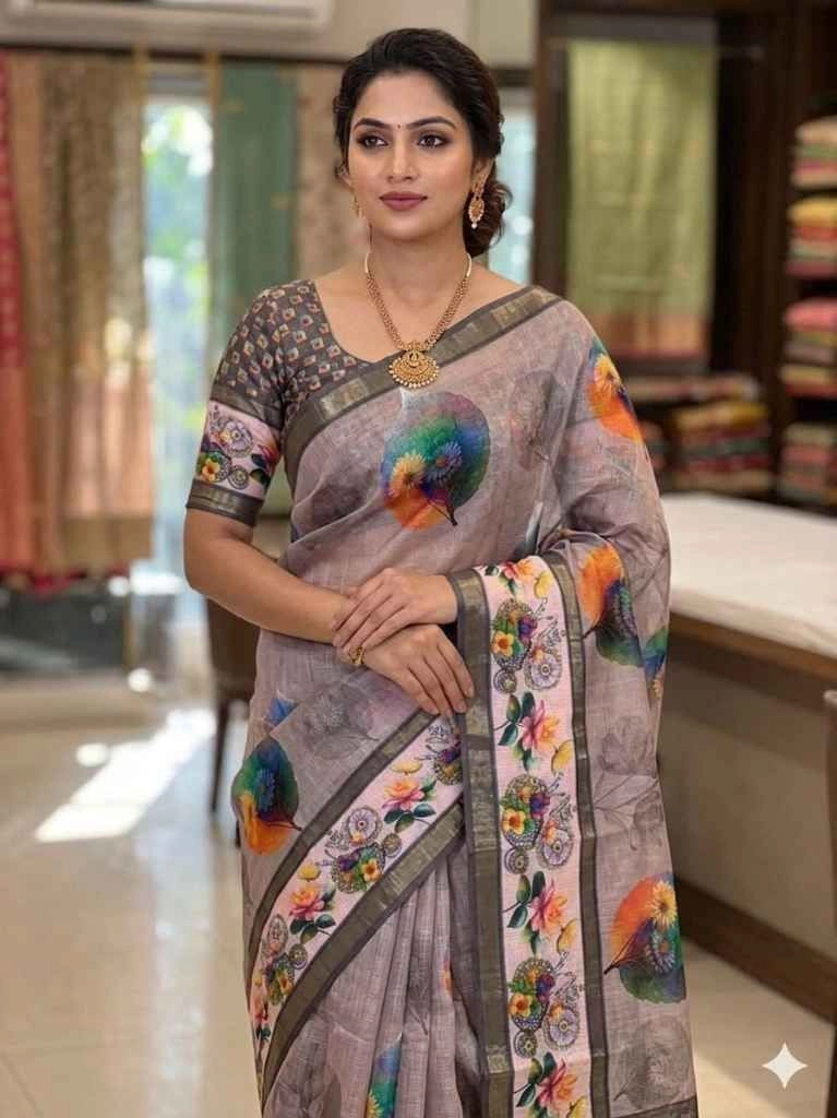 Fancy elegant design saree 6