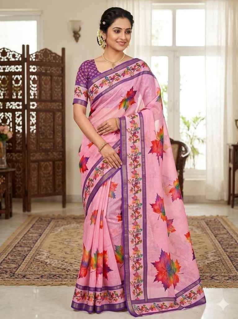 Fancy elegant design saree 8