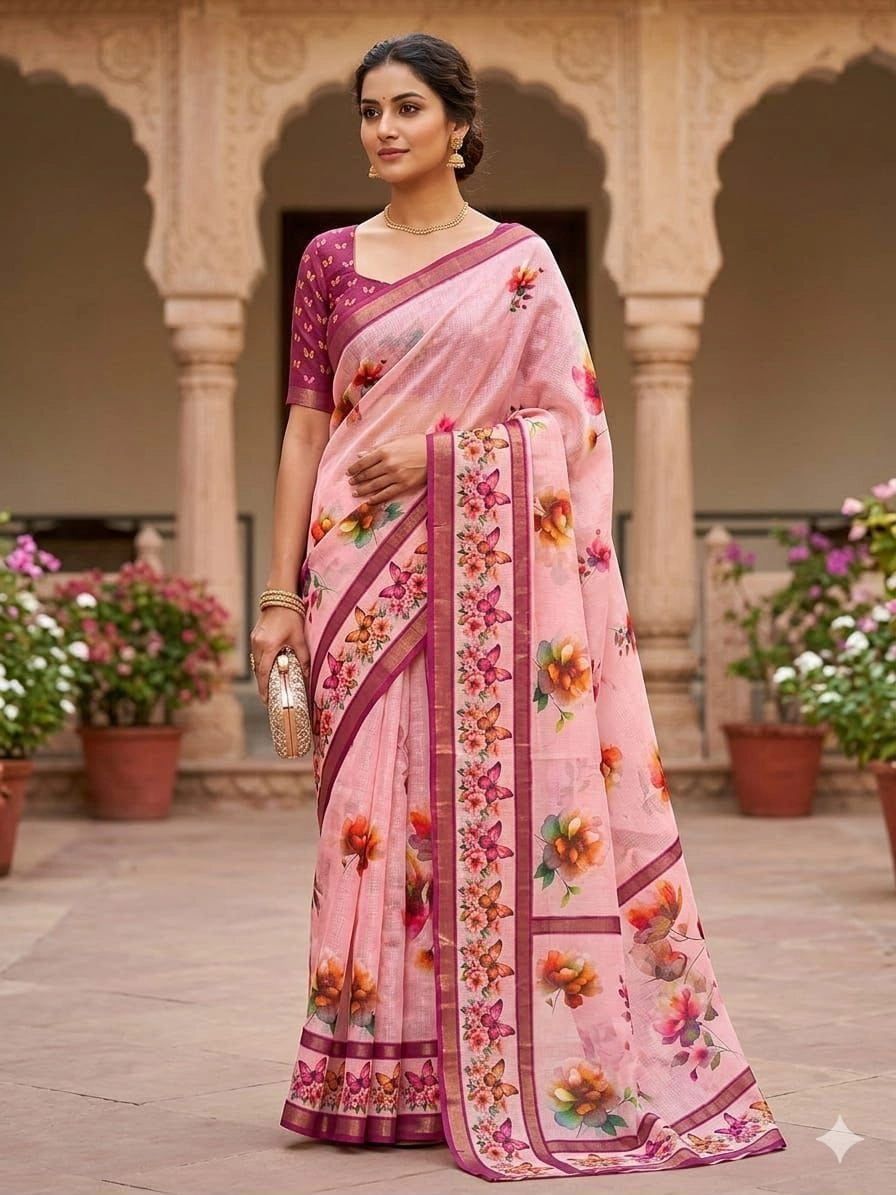 Fancy elegant design saree 12