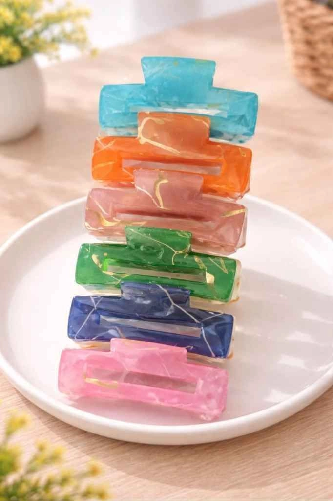 Speckled Matte Small Hair Claw Clips – (₹7 Per Piece | Pack 1
