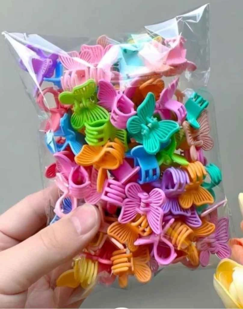 Cute mini butterfly claw clips 60 pcs 1