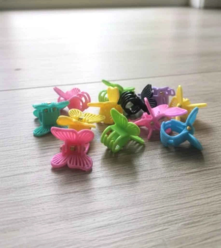 Cute mini butterfly claw clips 60 pcs 2