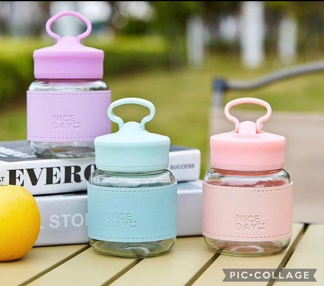 Cute glass water bottle 7