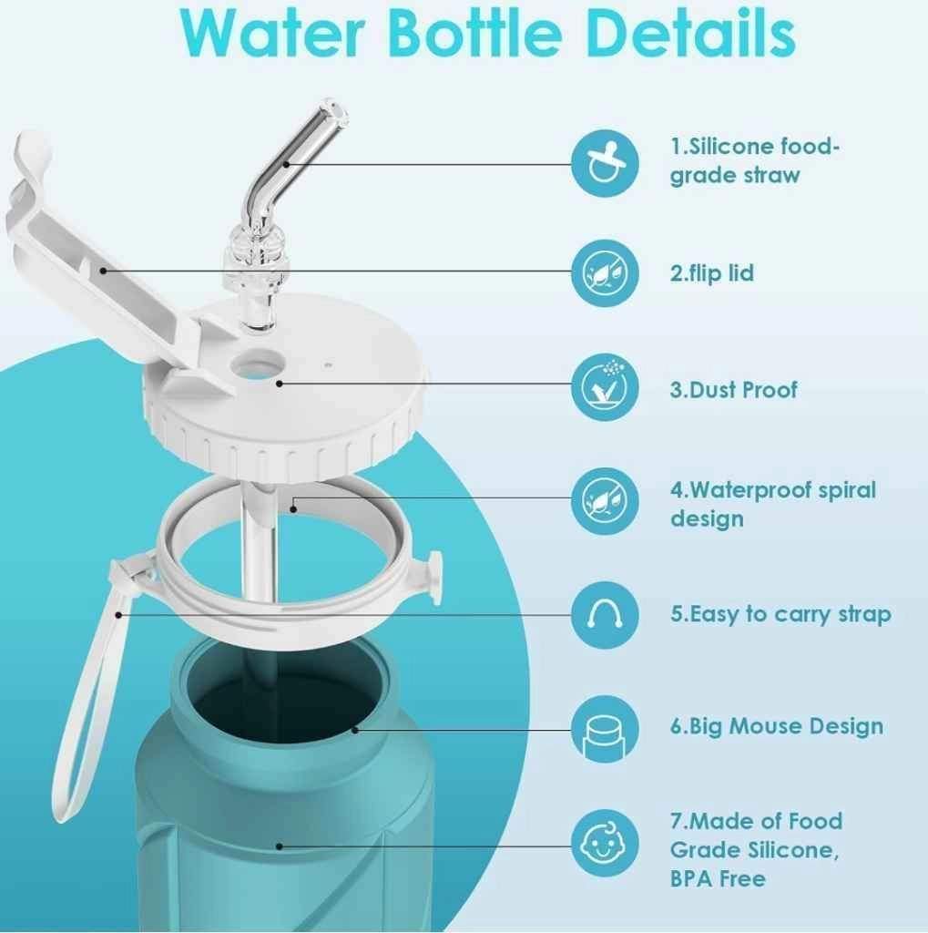 Food grade silicon water bottle 7