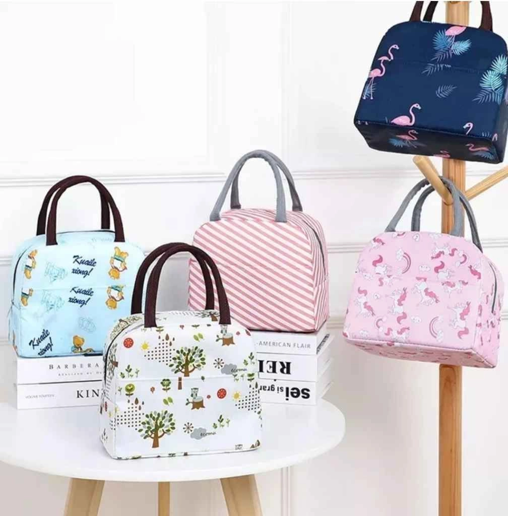 Insulated lunch bag printed design 3