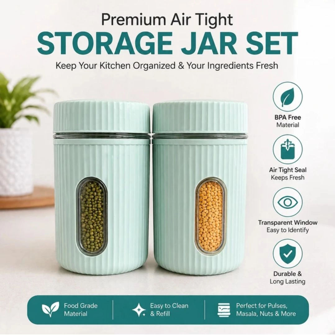 750 ML Glass Storage Container – 2 Pcs Combo 4