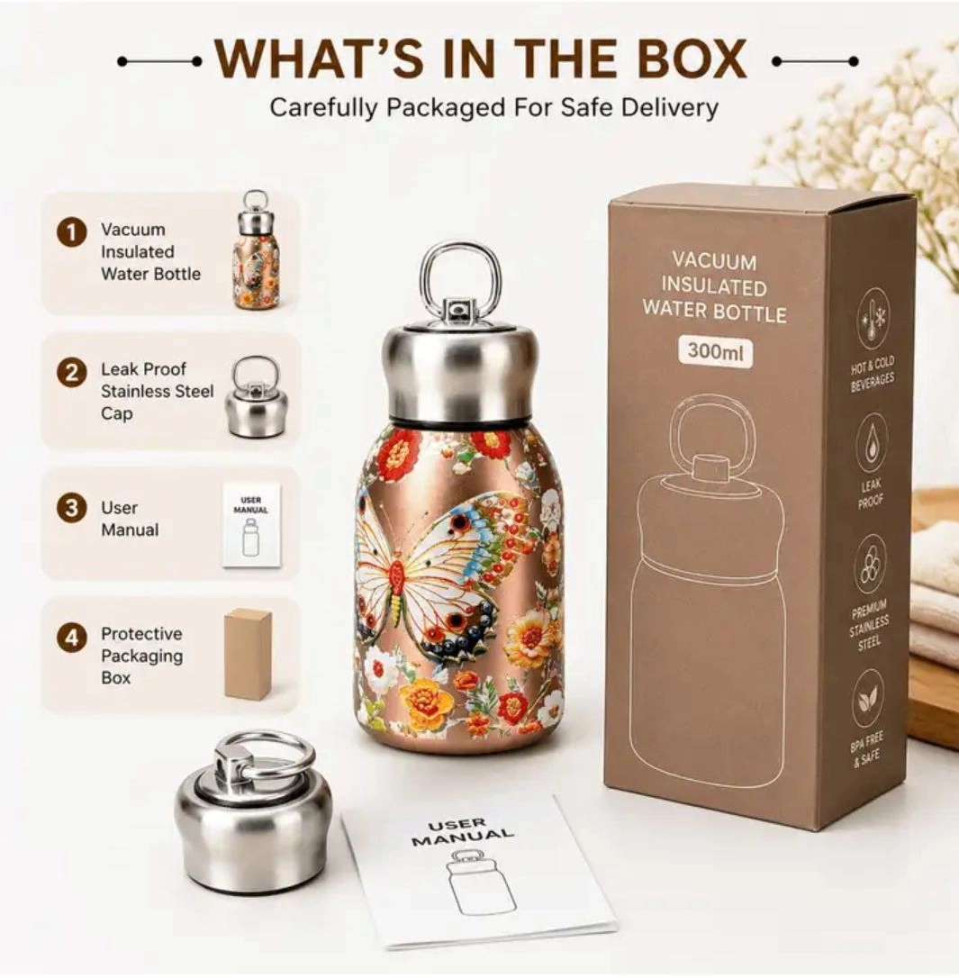 Stainless steel vacuum flask 300 ml 2