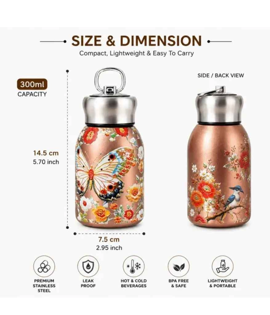 Stainless steel vacuum flask 300 ml 4