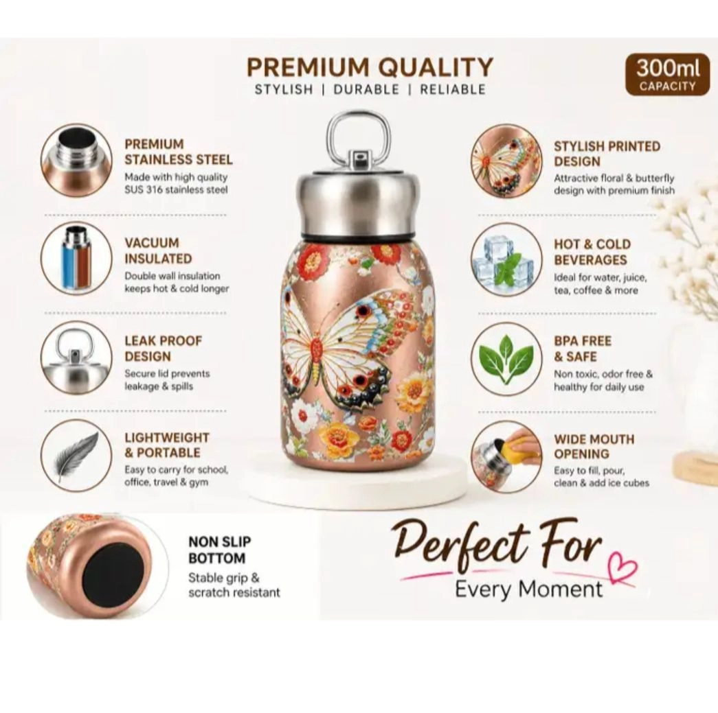 Stainless steel vacuum flask 300 ml 5
