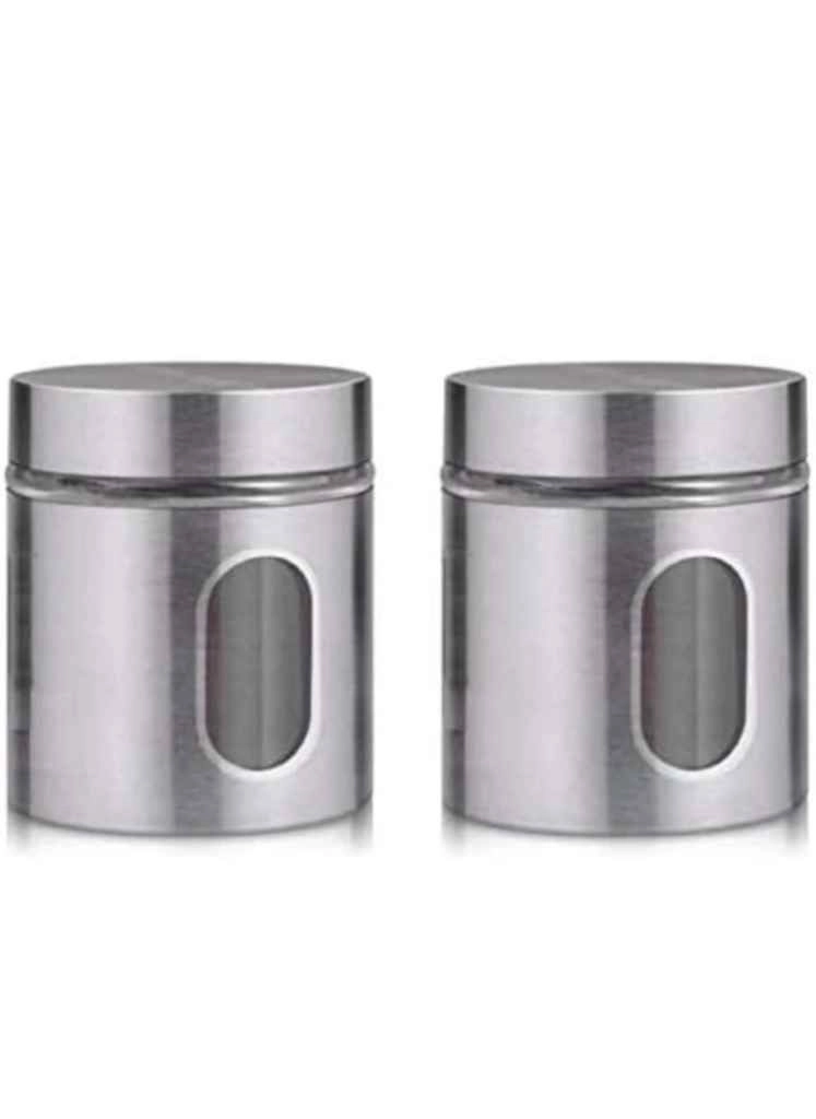Stainless steel storage jar 400 ml combo 1
