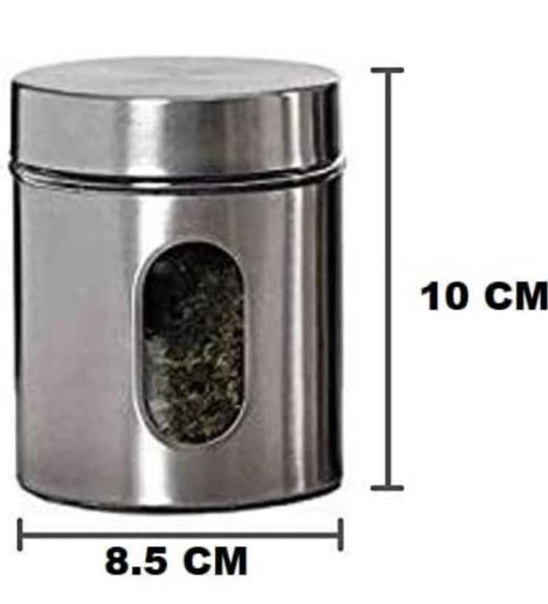 Stainless steel storage jar 400 ml combo 4