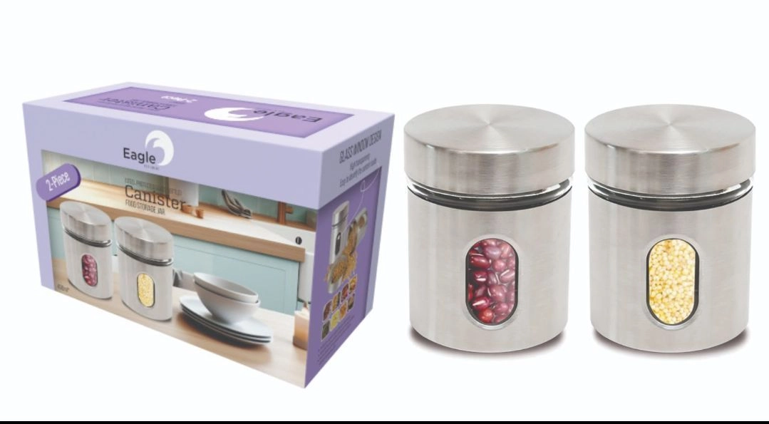Stainless steel storage jar 400 ml combo 5