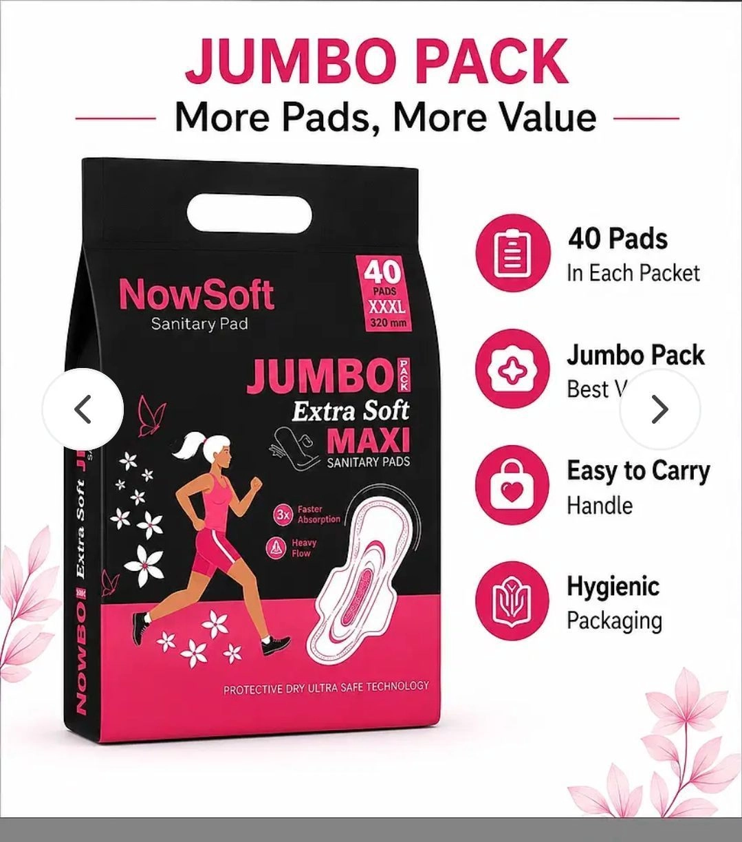 New soft Dry 3XL Sanitary pads