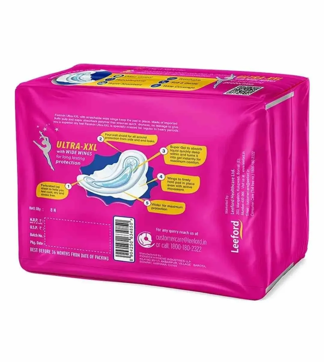 Femivir Ultra-XXL Sanitary Napkins – Pack of 3