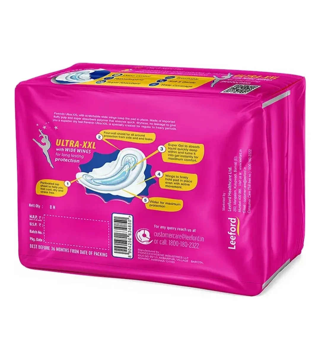 Femivir Ultra-XXL Sanitary Napkins – Pack of 3 8