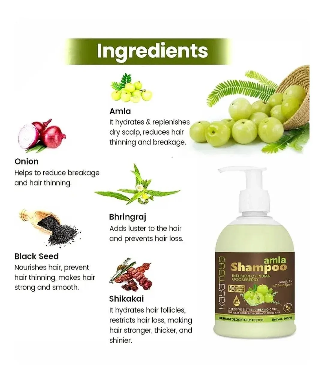 Kayamaya Amla Shampoo – Combo of 2 Bottles (300 ml Each) 4