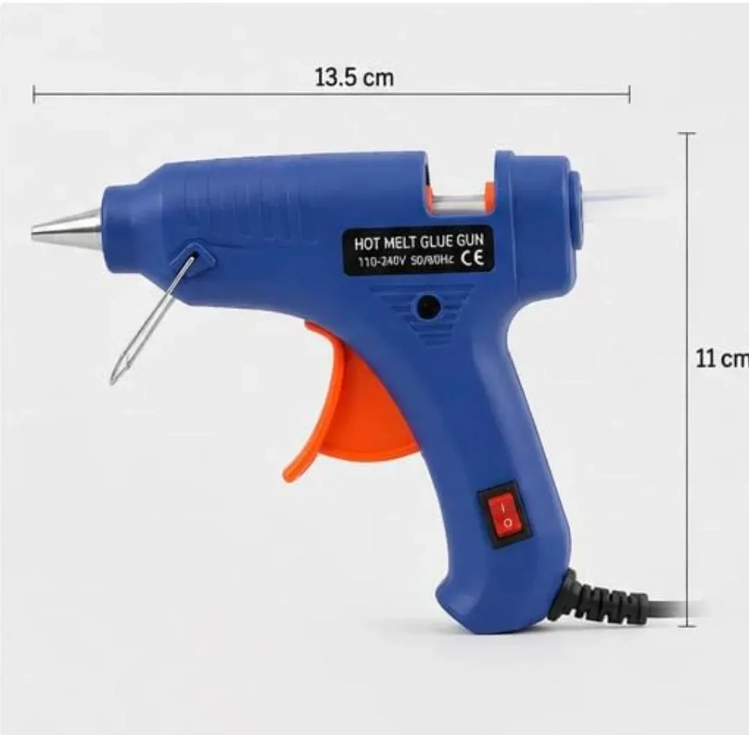 ARCCLAY 20W Glue Gun with 7mm with 5 FREE Glue Sticks, LED Indicator, On/Off Switch, Ideal for Crafts & DIY (5 Sticks) Transparent Glue Sticks For Craft Specialist 4