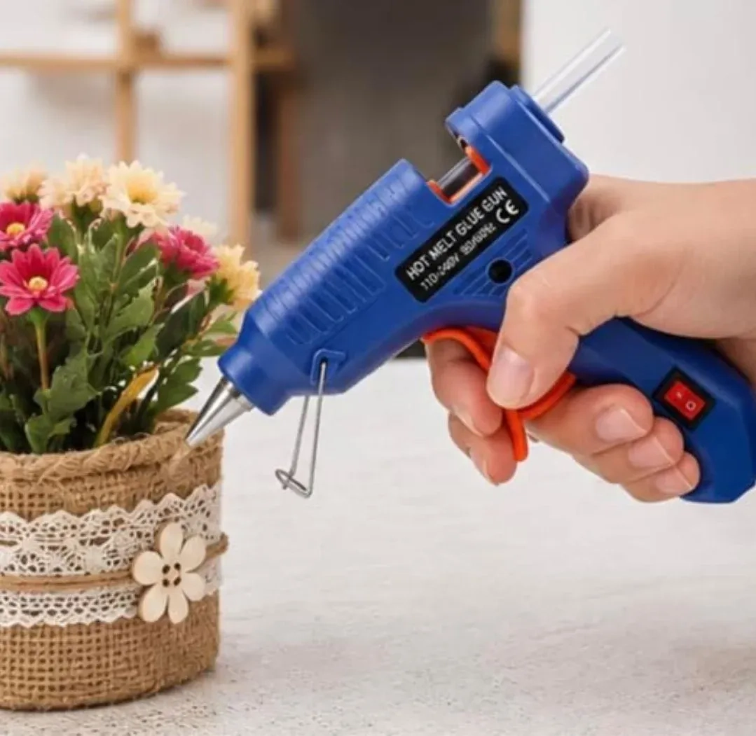 ARCCLAY 20W Glue Gun with 7mm with 5 FREE Glue Sticks, LED Indicator, On/Off Switch, Ideal for Crafts & DIY (5 Sticks) Transparent Glue Sticks For Craft Specialist 5