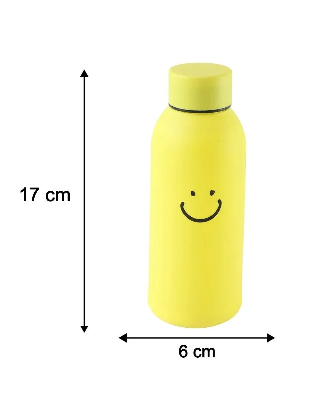 Cute smiley glass water bottle with outer plastic shield 7