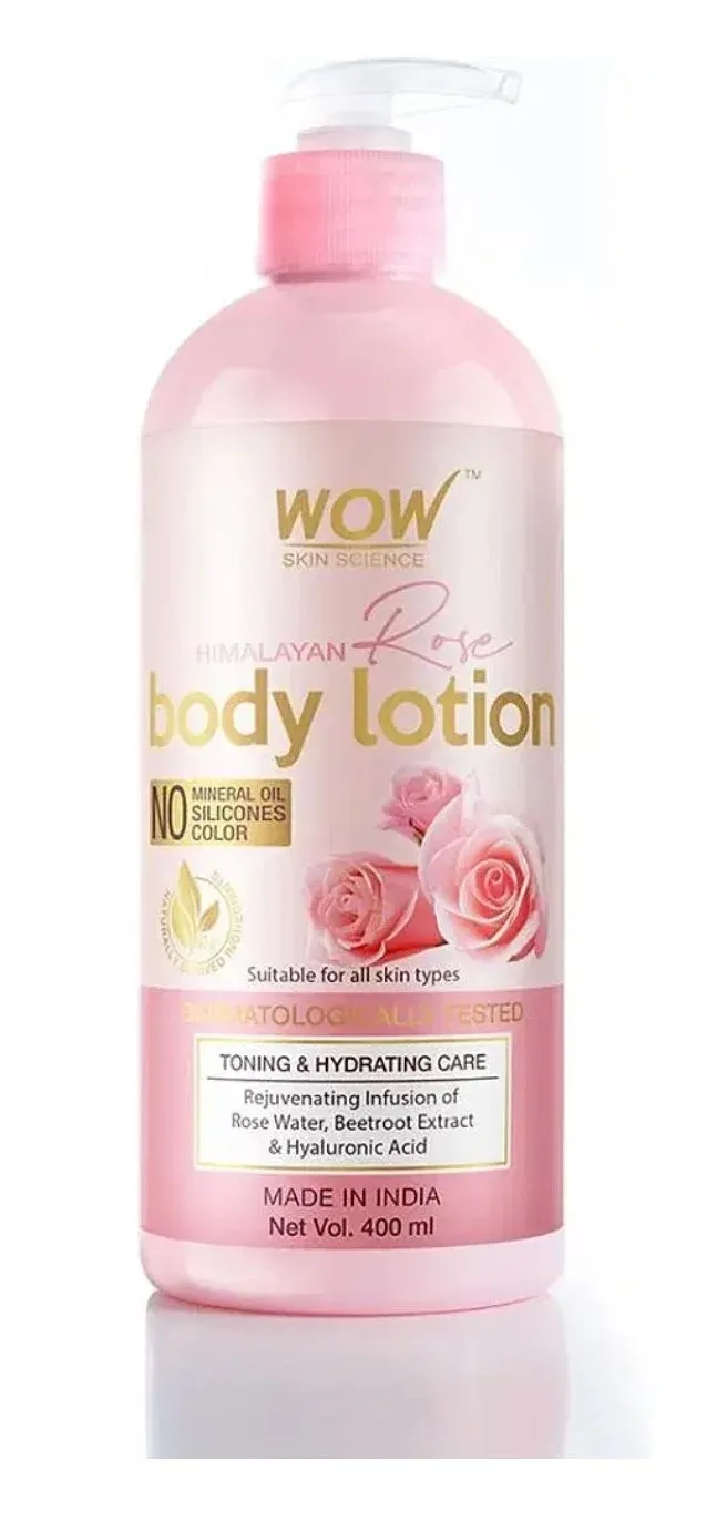 WOW SKIN SCIENCE Himalayan Rose Body Lotion |Toning & Hydrating |Rose Water, Beetroot Extract (400 ml) 1