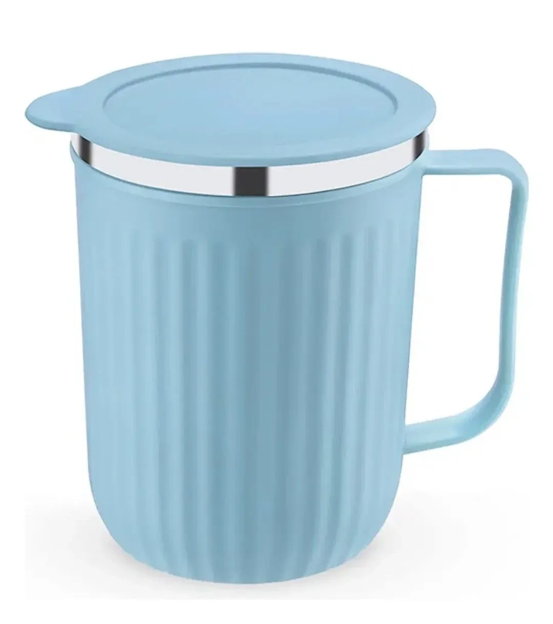 Coastal Double Walled Coffee Mug 300ml | Vacuum Insulated Stainless Steel Coffee Cup | Hot & Cold Travel Mug with Lid | Leakproof Reusable Tea Mug 1