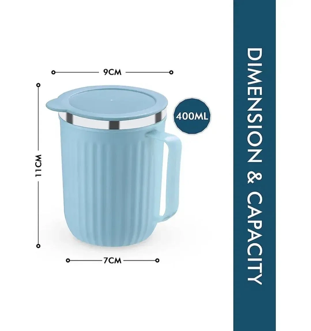 Coastal Double Walled Coffee Mug 300ml | Vacuum Insulated Stainless Steel Coffee Cup | Hot & Cold Travel Mug with Lid | Leakproof Reusable Tea Mug 10