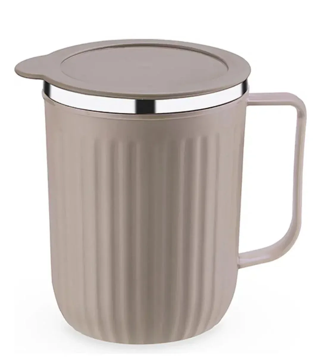 Coastal Double Walled Coffee Mug 300ml | Vacuum Insulated Stainless Steel Coffee Cup | Hot & Cold Travel Mug with Lid | Leakproof Reusable Tea Mug 12