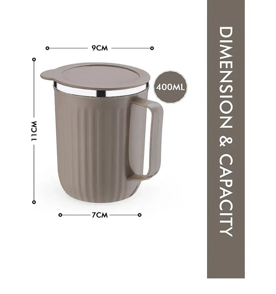 Coastal Double Walled Coffee Mug 300ml | Vacuum Insulated Stainless Steel Coffee Cup | Hot & Cold Travel Mug with Lid | Leakproof Reusable Tea Mug 13