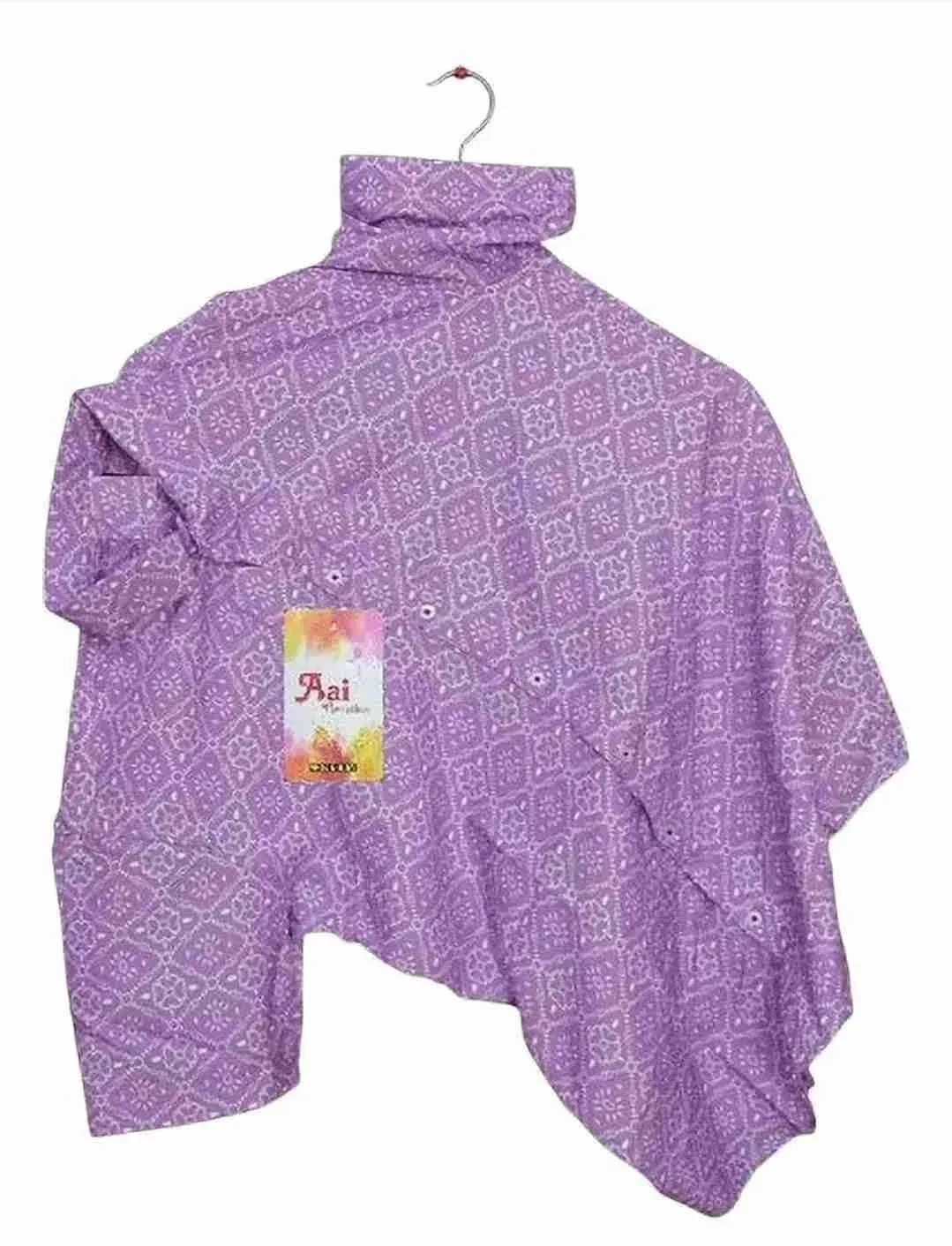 Cotton blend half sleeve regular fit mens shirt- purple 2