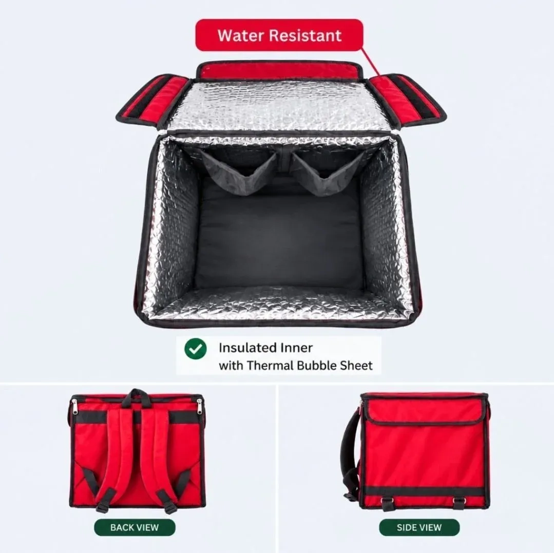 Insulated Food Delivery Bag – Heavy-Duty Nylon Thermal Bag de 2