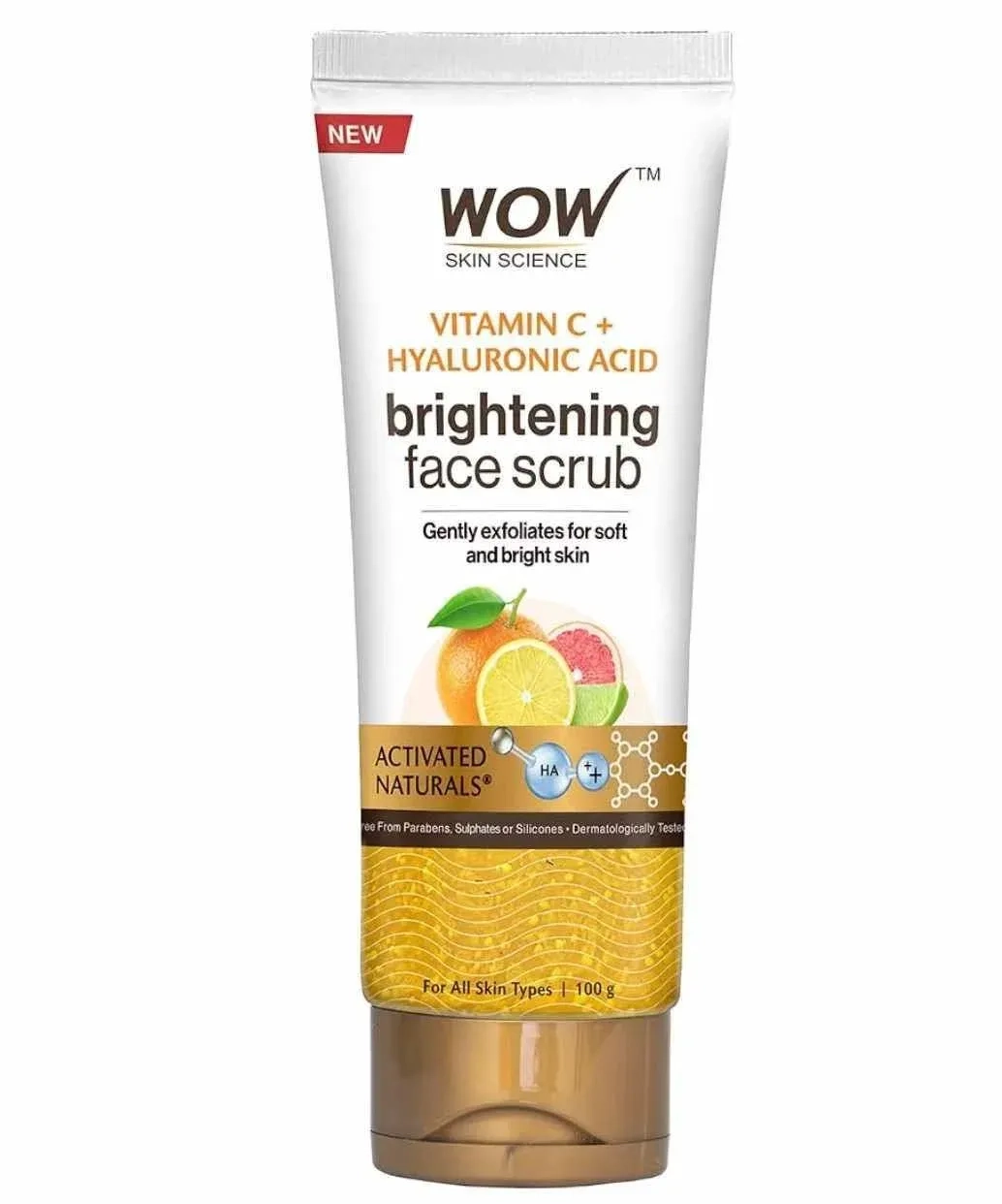 WOW Skin Science Vitamin C + Hyaluronic Acid Brightening Face Scrub | Gently Exfoliates | Smoothens Skin Texture | Hydrates Skin | Promotes Even-Toned Complexion | 100g
Product 1