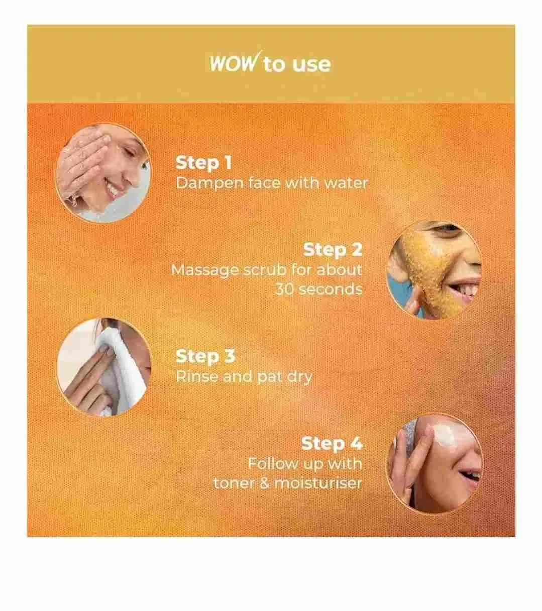 WOW Skin Science Vitamin C + Hyaluronic Acid Brightening Face Scrub | Gently Exfoliates | Smoothens Skin Texture | Hydrates Skin | Promotes Even-Toned Complexion | 100g
Product 4