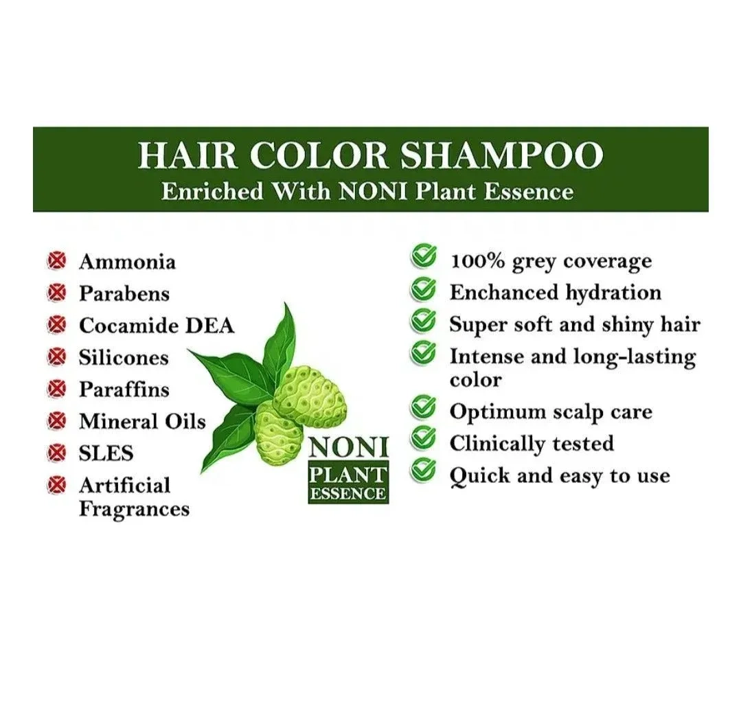 Siso premium noni hair colour shampoo | pack of 12 4