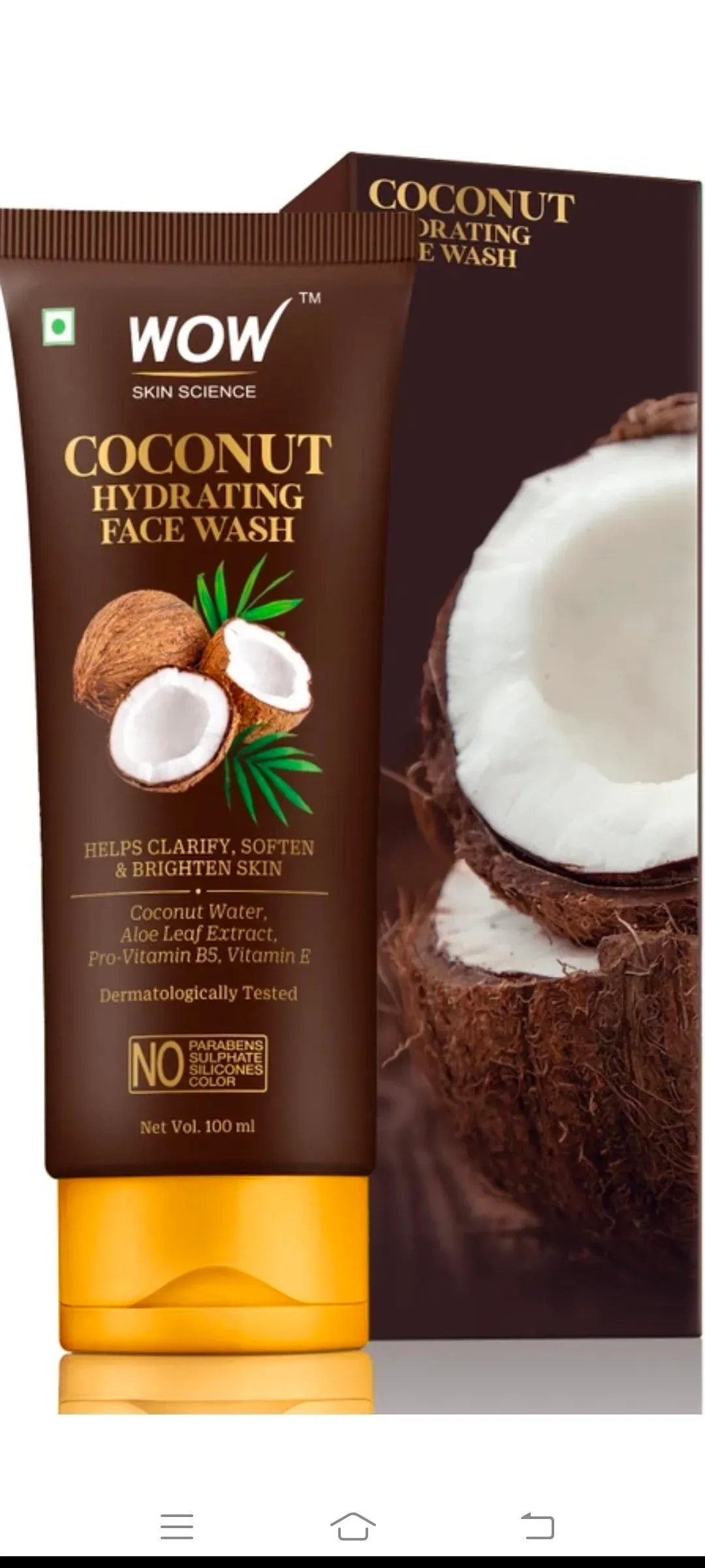 Coconut hydrating with coconut water|Aloe leaf extract face wash 5