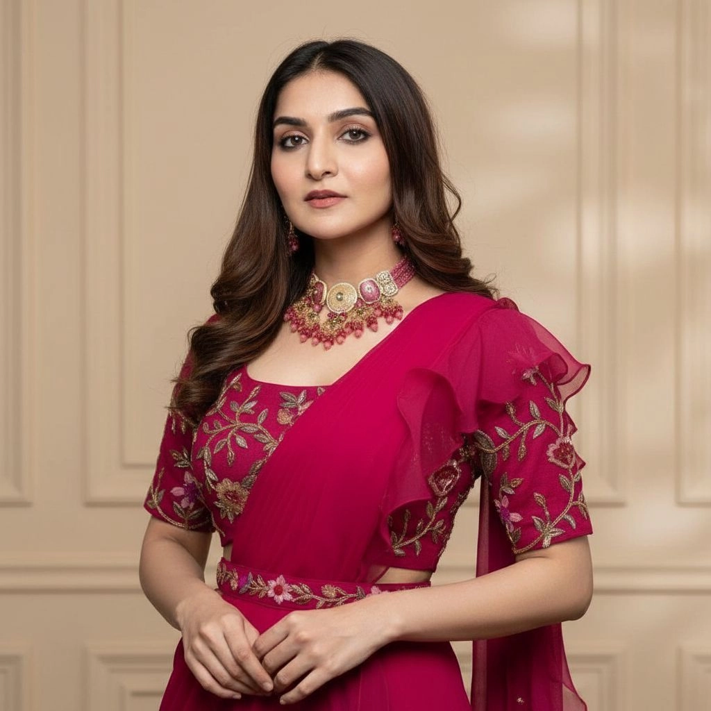 Stunning Designer Party Wear Lehenga Saree 4
