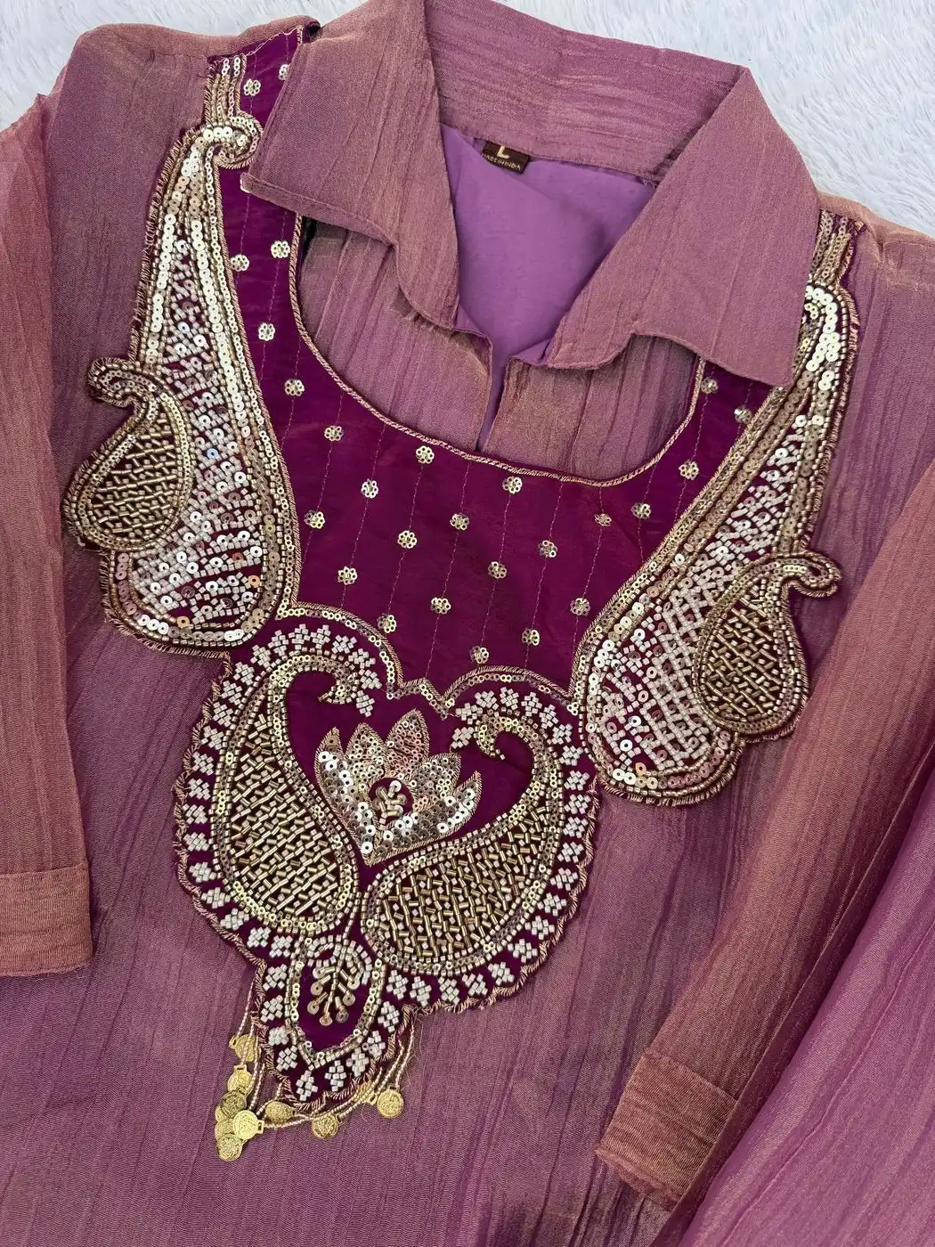 DIVA-180 Festive 3-Piece Co-ord Set with Embellished Shrug 3