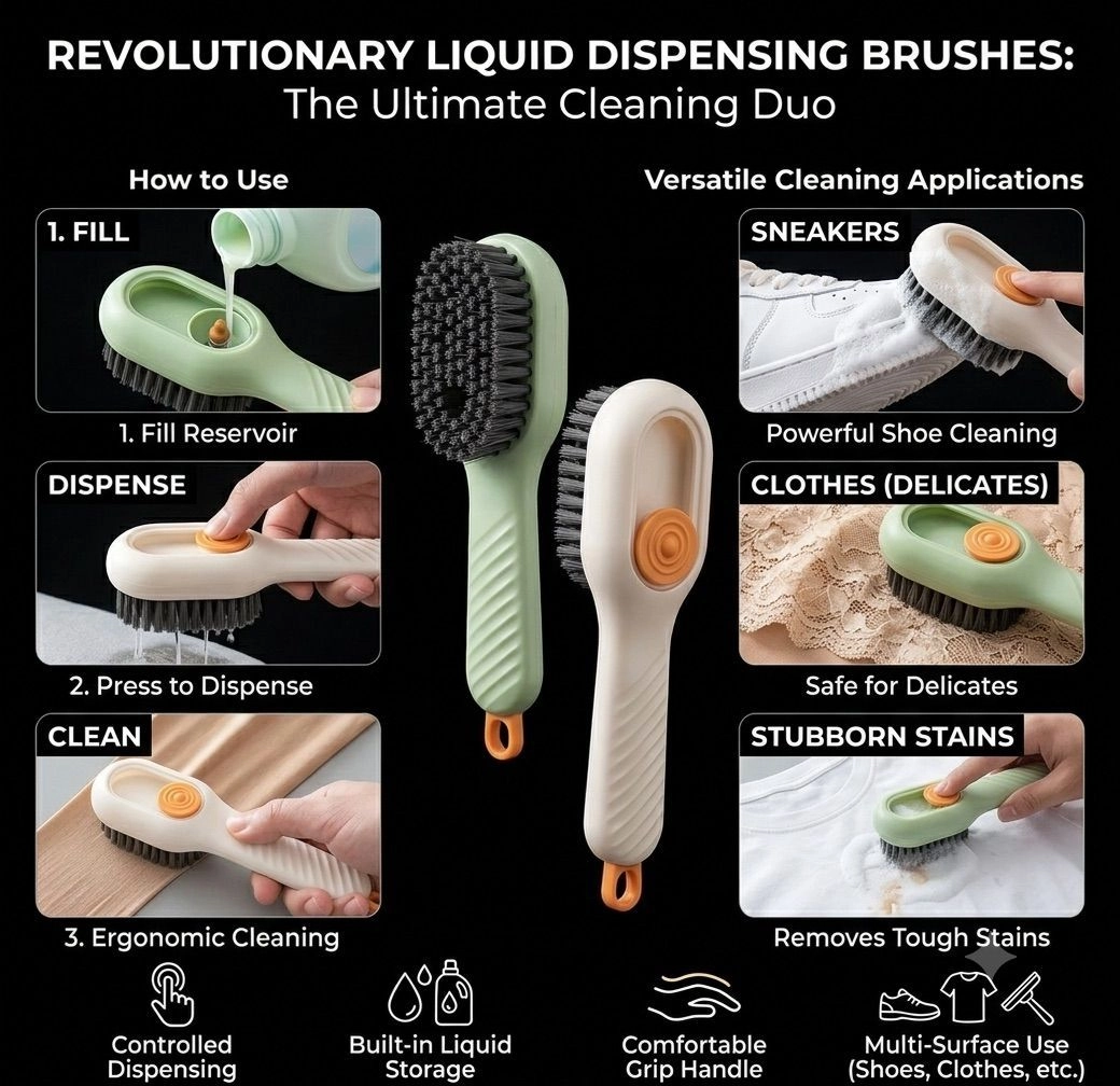 Multifunctional Liquid Adding Cleaning Brush 3