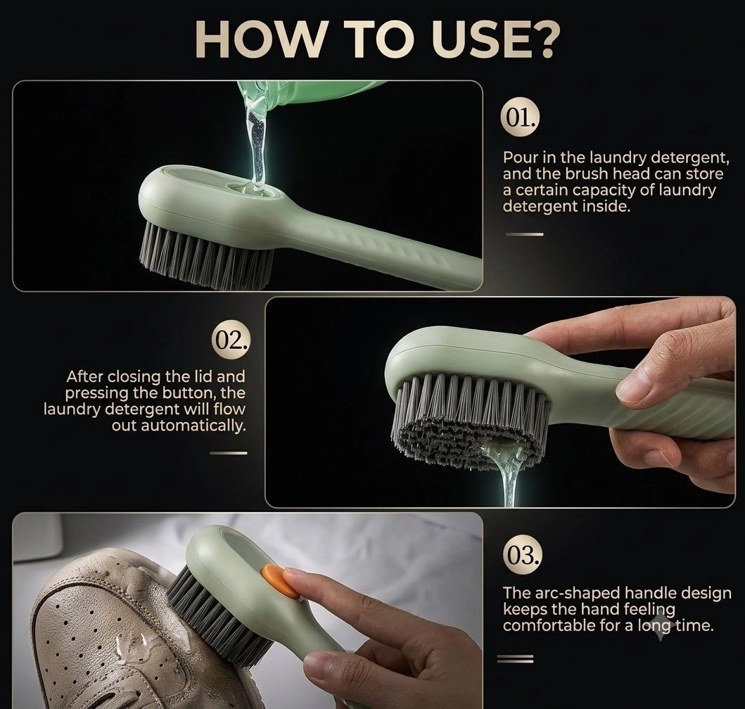 Multifunctional Liquid Adding Cleaning Brush 4