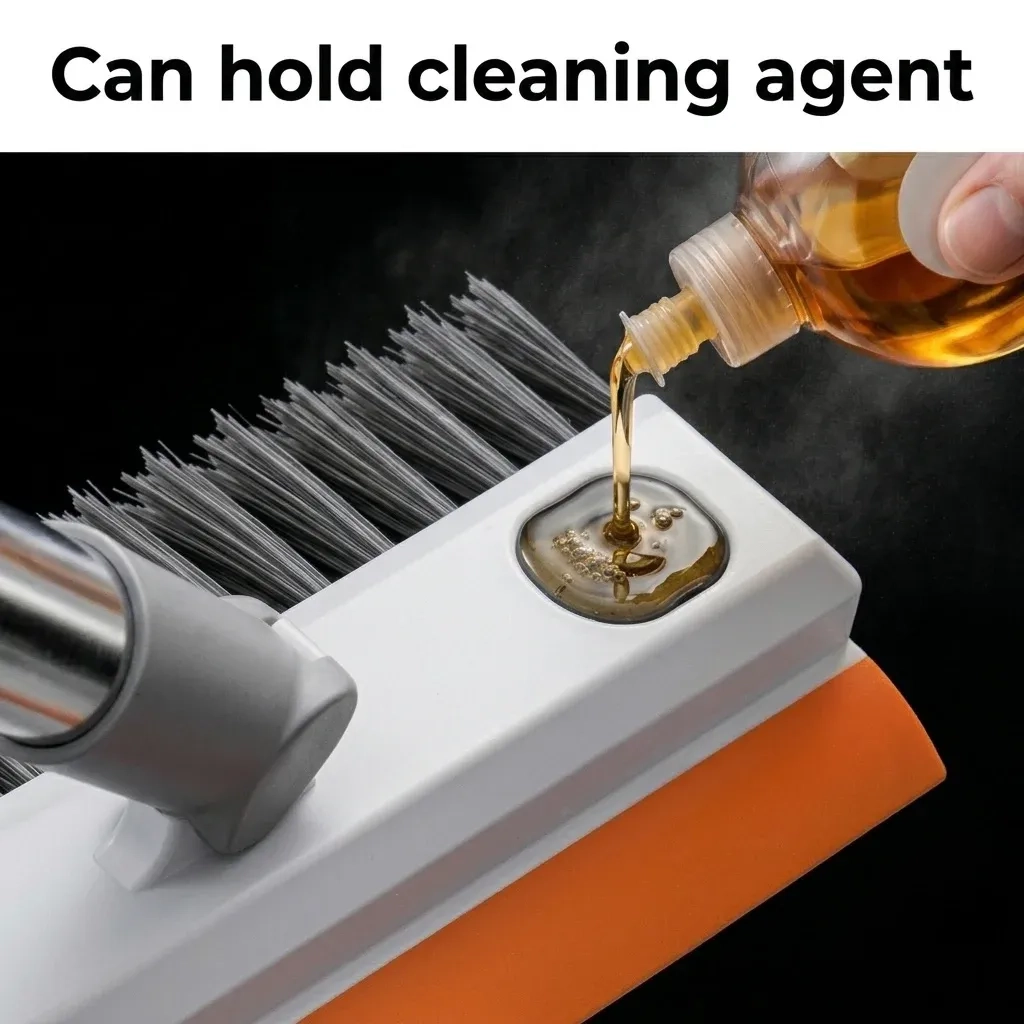 Floor & Bathroom Cleaning Brush | Stainless Steel | Adjustable height 3