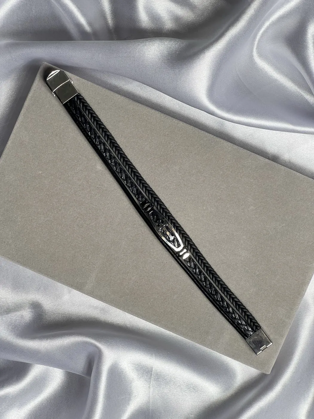Three layer leather band 1