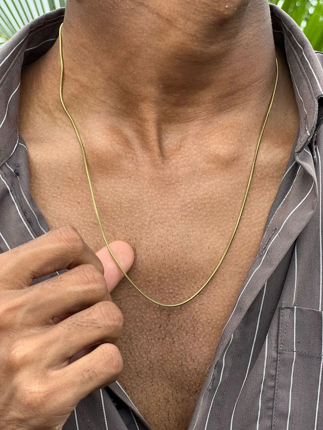 Round snake chain gold 2