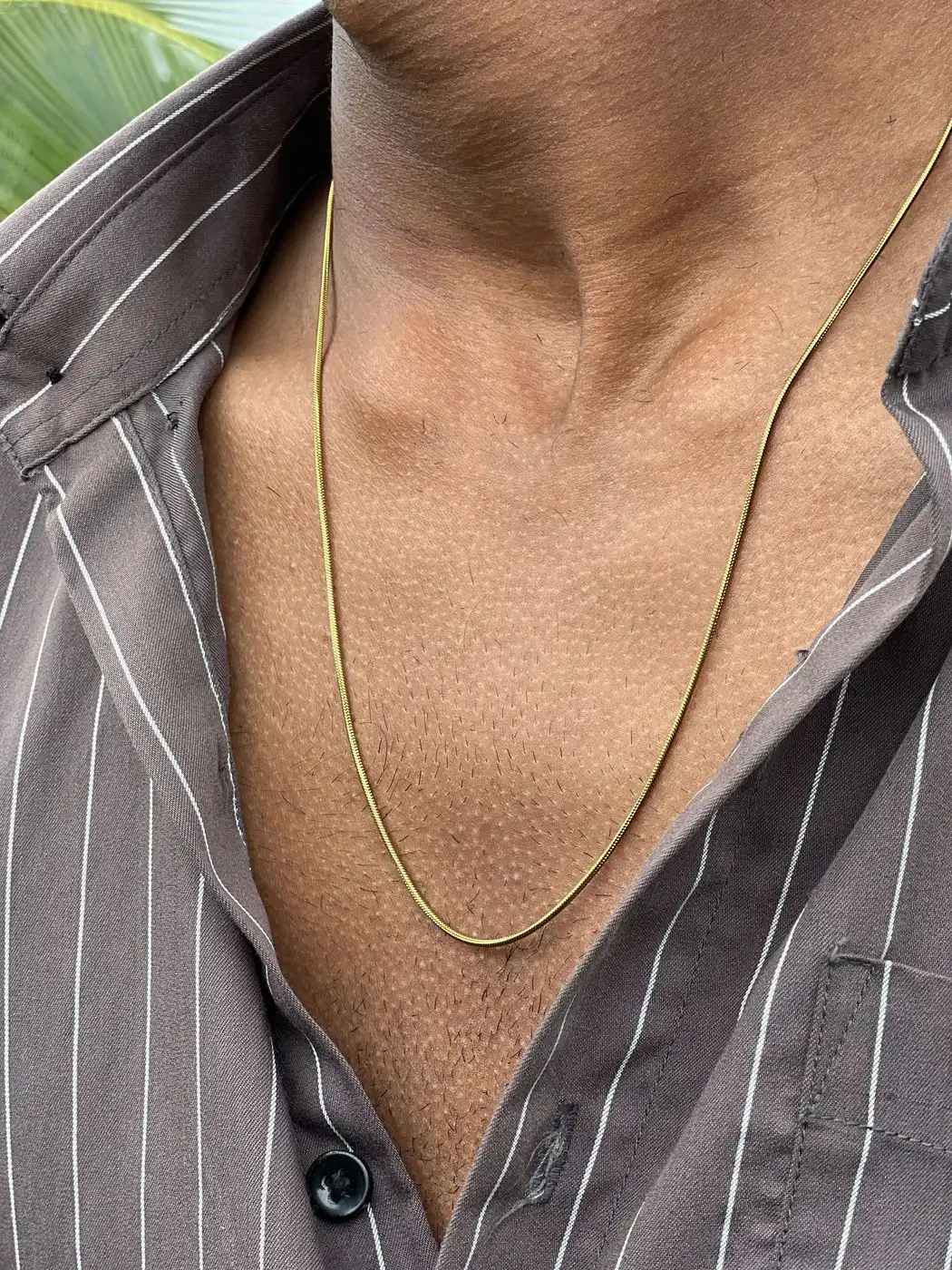 Round snake chain gold 3
