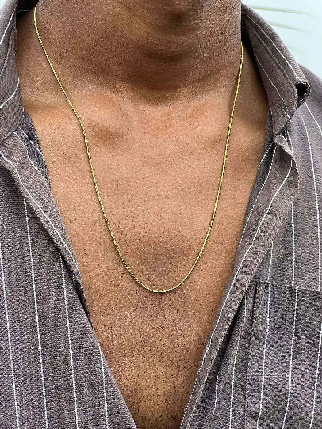 Round snake chain gold 4