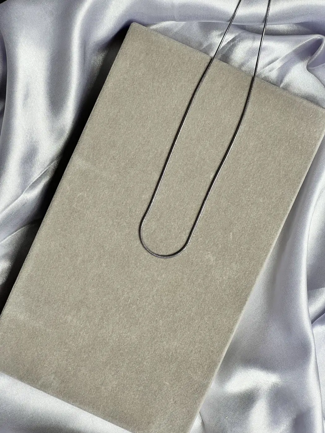 Round snake chain silver 1